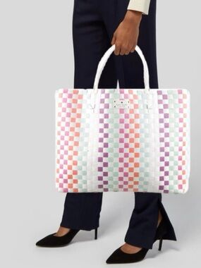 NWOT KATE SPADE WOVEN TOTE BAG